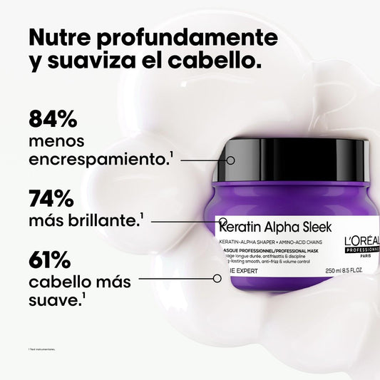 LOREAL PROFESSIONNEL KERATIN ALPHA SLEEK MASQUE PROFESSIONNEL 250ML