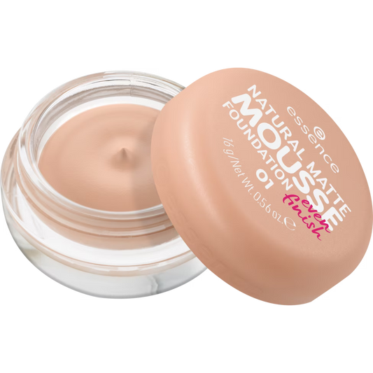 ESSENCE NATURAL MATTE MOUSSE FOUNDATION 01