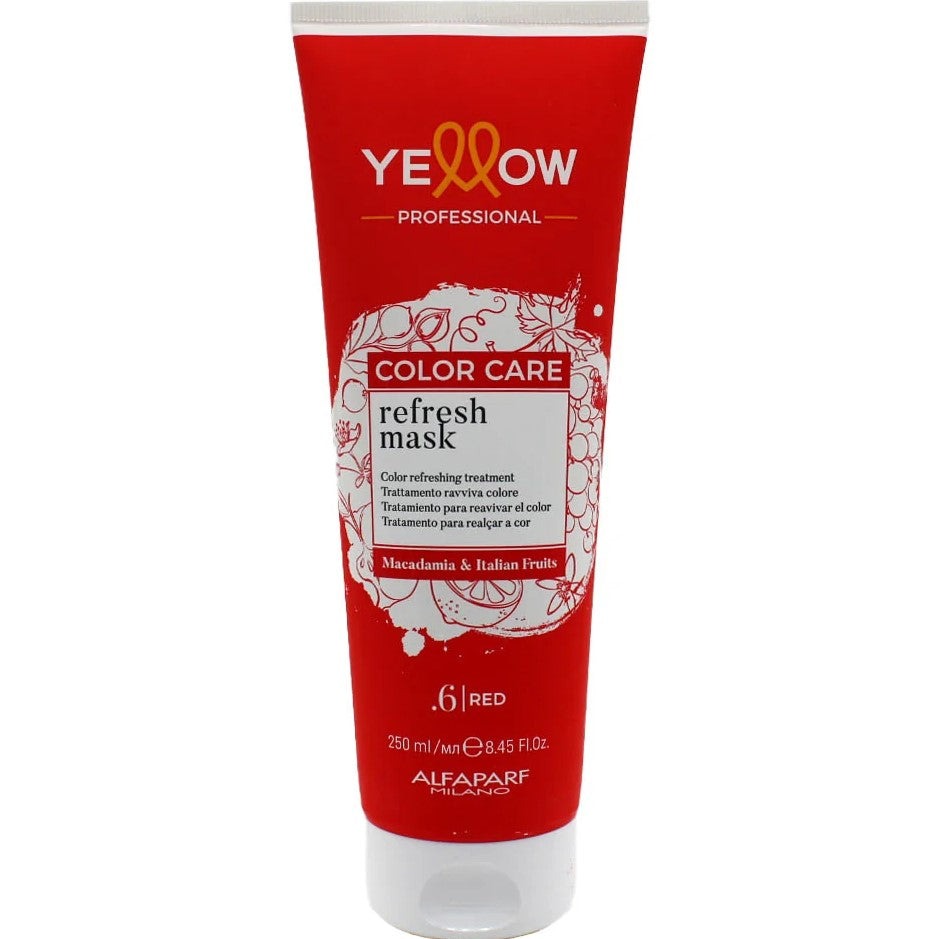 YELLOW PROFESSIONAL COLOR CARE REFRESH MASK .6 RED 250ML