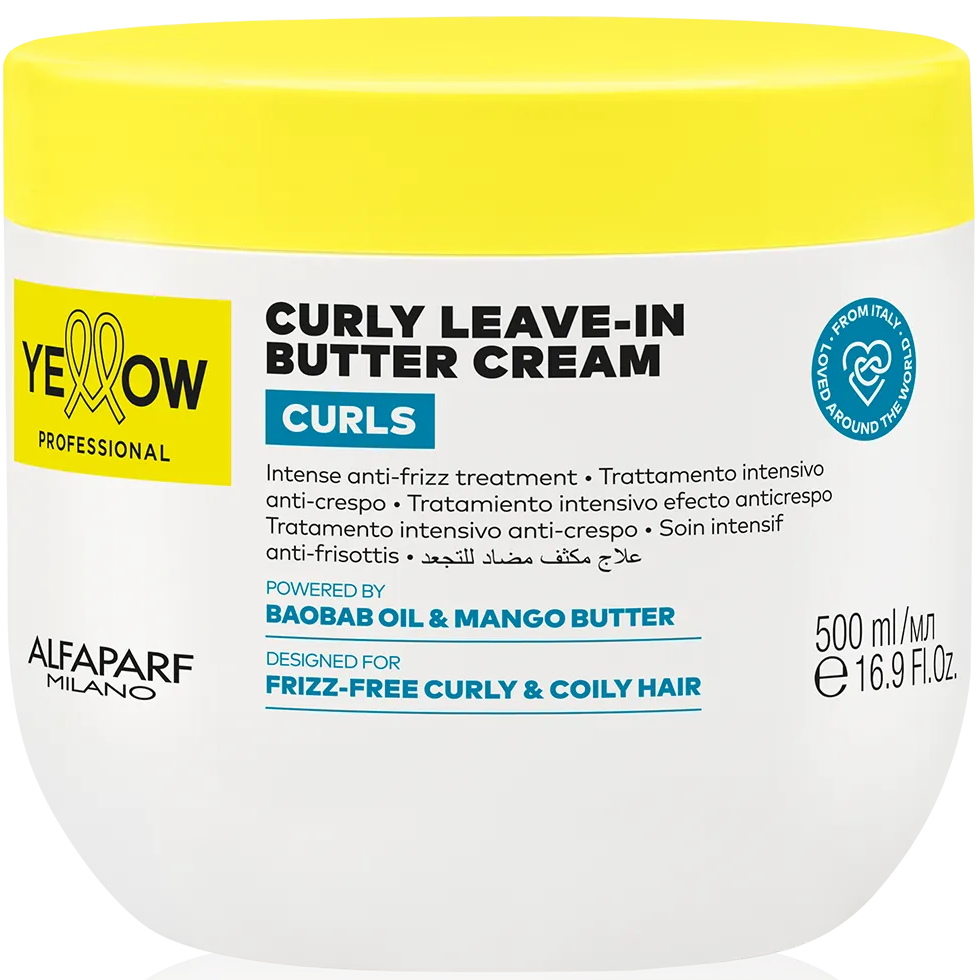 YELLOW PROFESSIONAL CURLS CURLY LEAVE-IN BUTTER CREAM 500ML