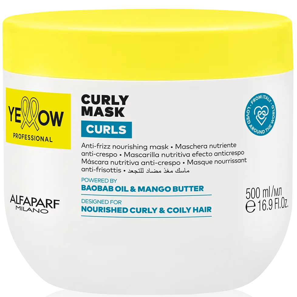 YELLOW PROFESSIONAL CURLS CURLY MASK 500ML