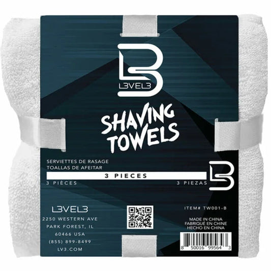LEVEL3 SHAVING TOWELS 3PCS