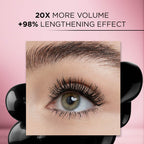 LORAL PARIS VOLUMINOUS LASH PARADISE WATERPROOF MASCARA BLACKEST BLACK 204