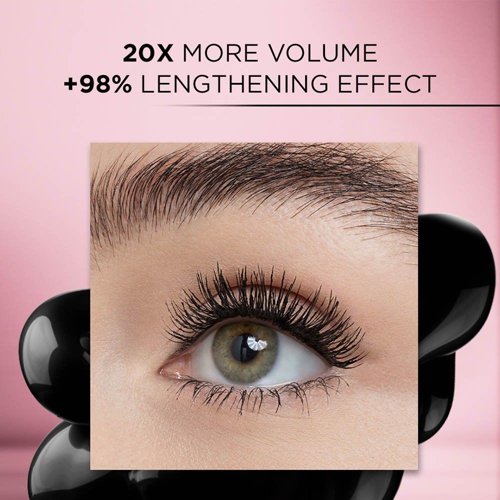 LORAL PARIS VOLUMINOUS LASH PARADISE WATERPROOF MASCARA BLACKEST BLACK 204