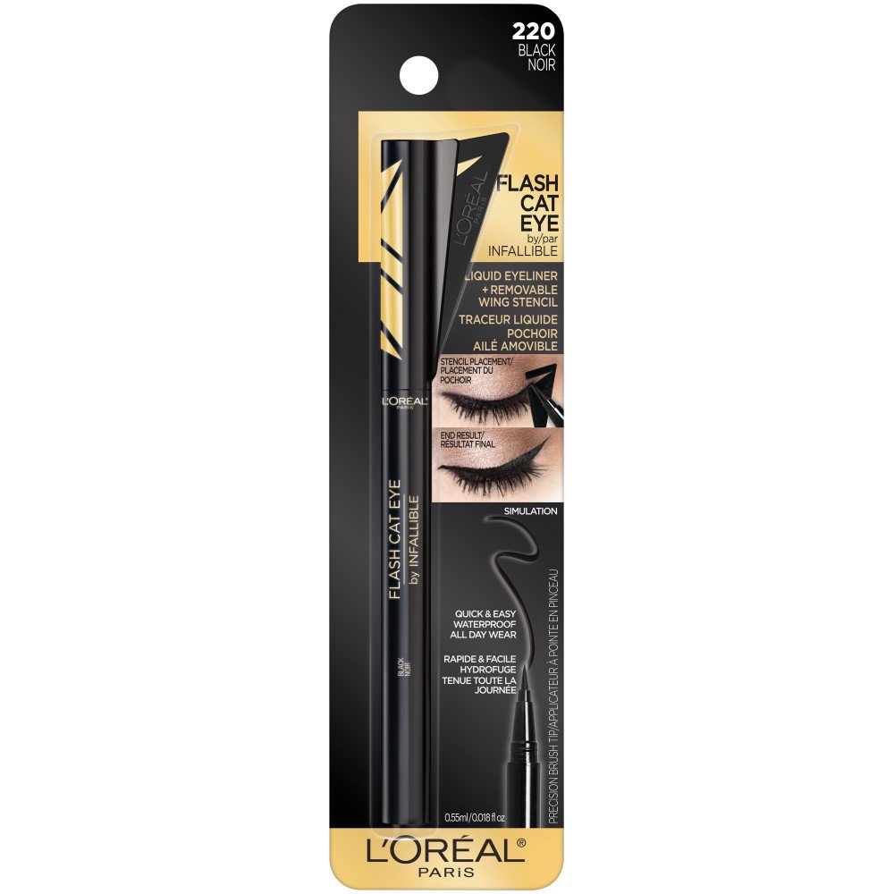 LOREAL PARIS INFALLIBLE FLASH CAT WATERPROOF BRUSH BLACK