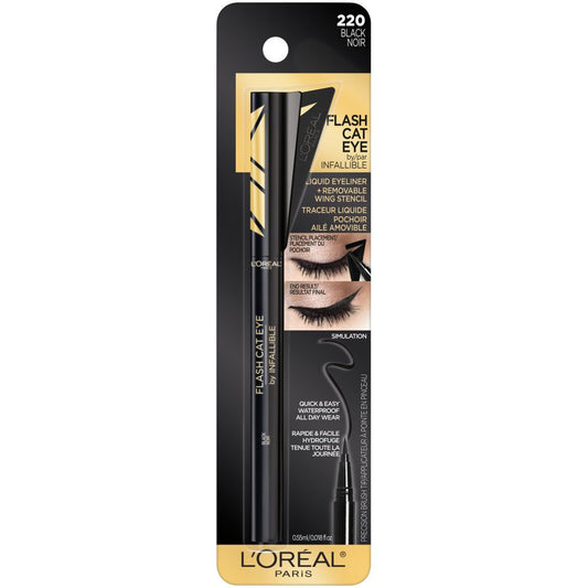 LOREAL PARIS INFALLIBLE FLASH CAT WATERPROOF BRUSH BLACK