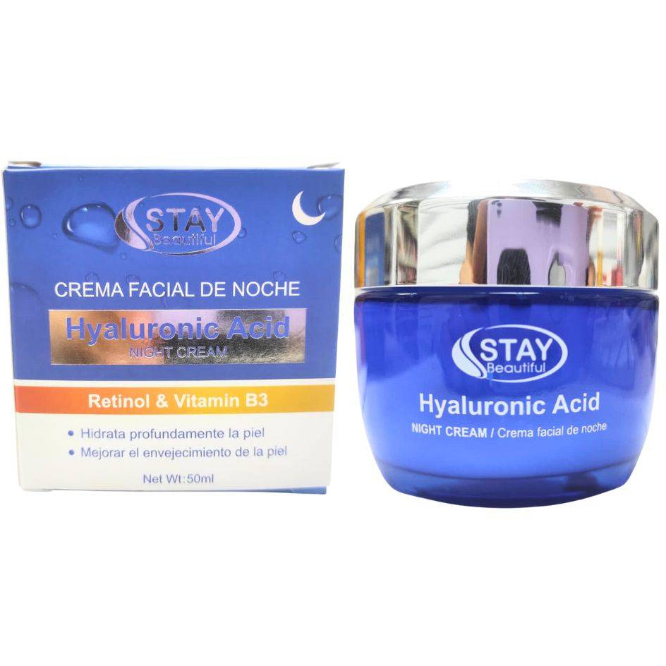 STAY BEAUTIFUL CREMA FACIAL NOCTURNA ACIDO HIALURONICO 50ML