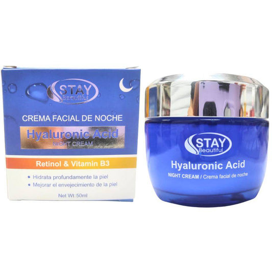 STAY BEAUTIFUL CREMA FACIAL NOCTURNA ACIDO HIALURONICO 50ML