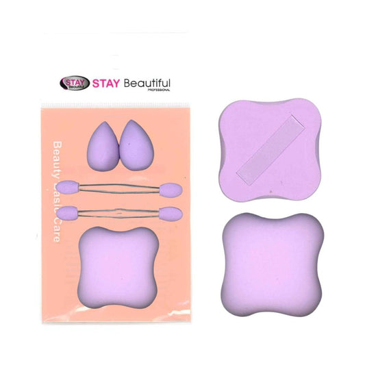STAY BEAUTIFUL APLICADOR PARA MAQUILLAJE SET 5 PCS