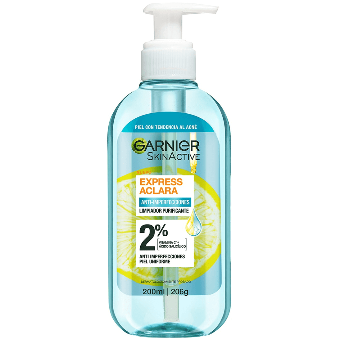 GARNIER SKIN ACTIVE EXPRESS ACLARA GEL LIMPIADOR PROFUNDO ANTI IMPERFECCIONES 200ML
