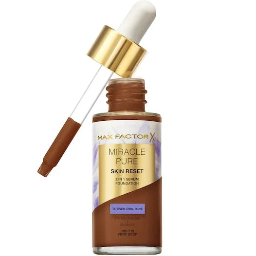 MAX FACTOR MIRACLE PURE SKIN RESET 2N1 SERUM FOUNDATION 100-110 VERY DEEP
