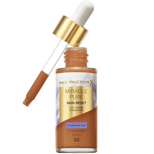 MAX FACTOR MIRACLE PURE SKIN RESET 2N1 SERUM FOUNDATION 90-95 DEEP