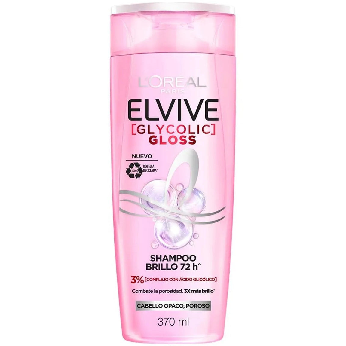 LOREAL PARIS ELVIVE GLYCOLIC GLOSS CHAMPÚ 370ML