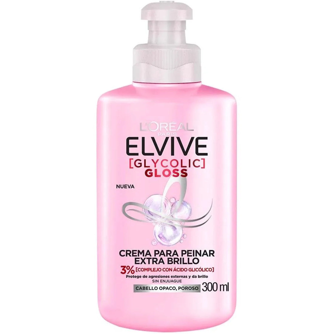 LOREAL PARIS ELVIVE GLYCOLIC GLOSS CREMA PARA PEINAR 300ML