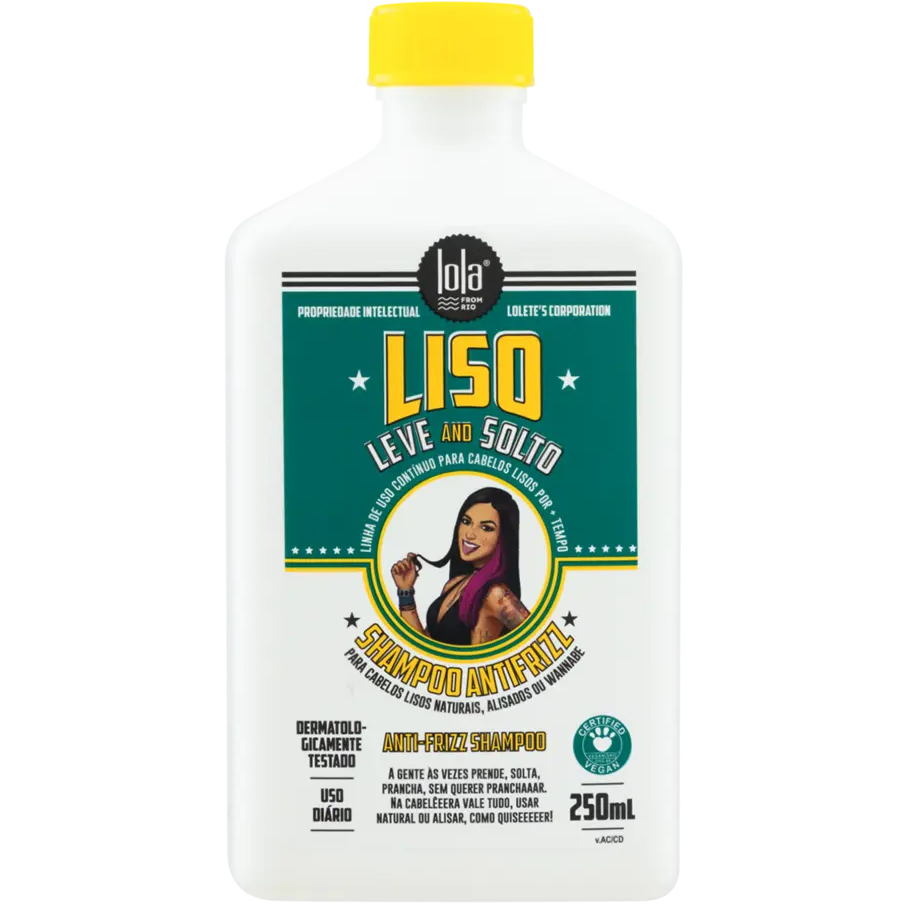 LOLA LISO LEVE E SOLTO SHAMPOO ANTIFRIZZ 250ML