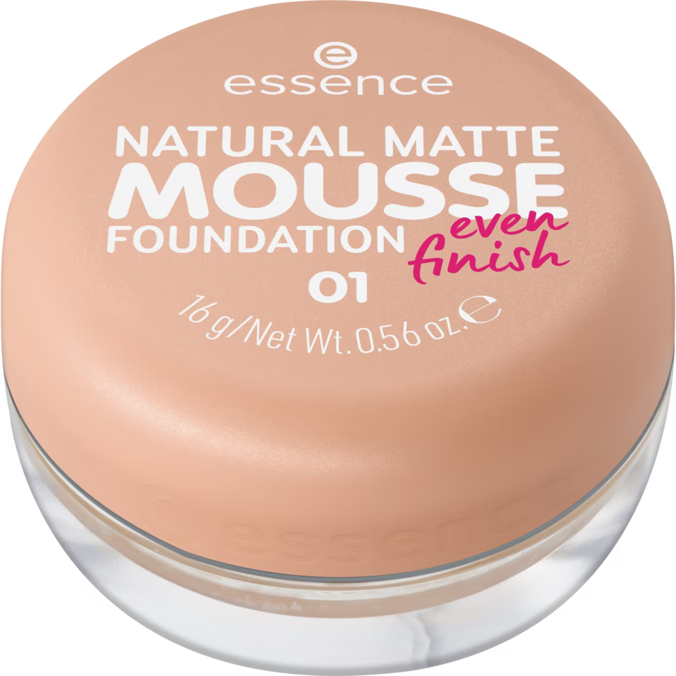 ESSENCE NATURAL MATTE MOUSSE FOUNDATION 01