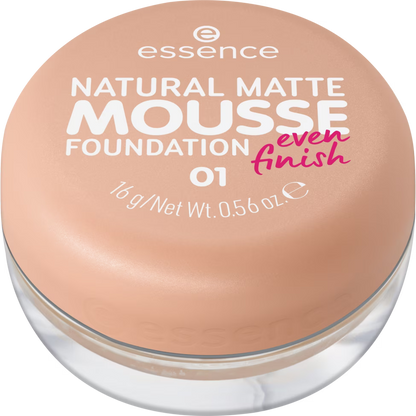 ESSENCE NATURAL MATTE MOUSSE FOUNDATION 01