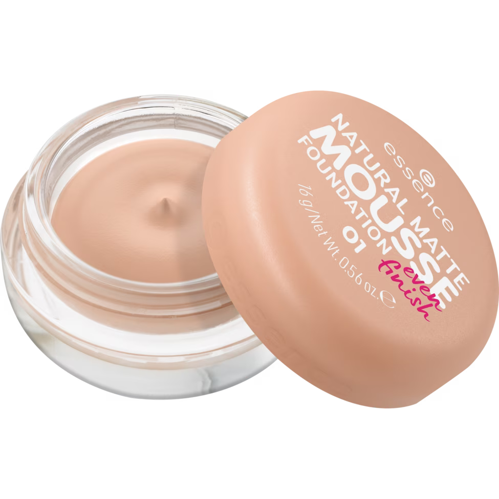 ESSENCE NATURAL MATTE MOUSSE FOUNDATION 01