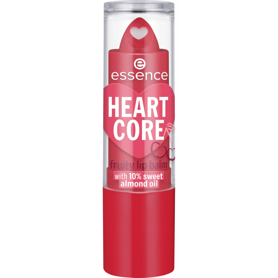 ESSENCE HEART CORE FRUITY LIP BALM 01 CRAZY CHERRY