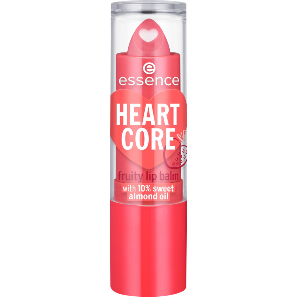 ESSENCE HEART CORE FRUITY LIP BALM 02 SWEET STRAWBERRY