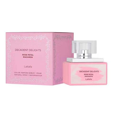 LATTAFA DECADENT DELIGHTS ROSE PETAL MACARON E.D.P 50ML