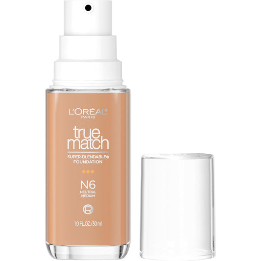 LOREAL PARIS TRUE MATCH FOUNDATION N6 NEUTRAL MEDIUM