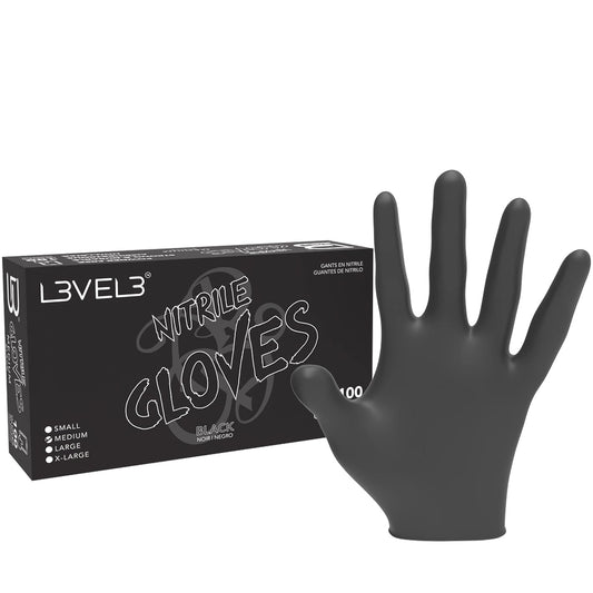 LEVEL3 NITRILE GLOVES BLACK M