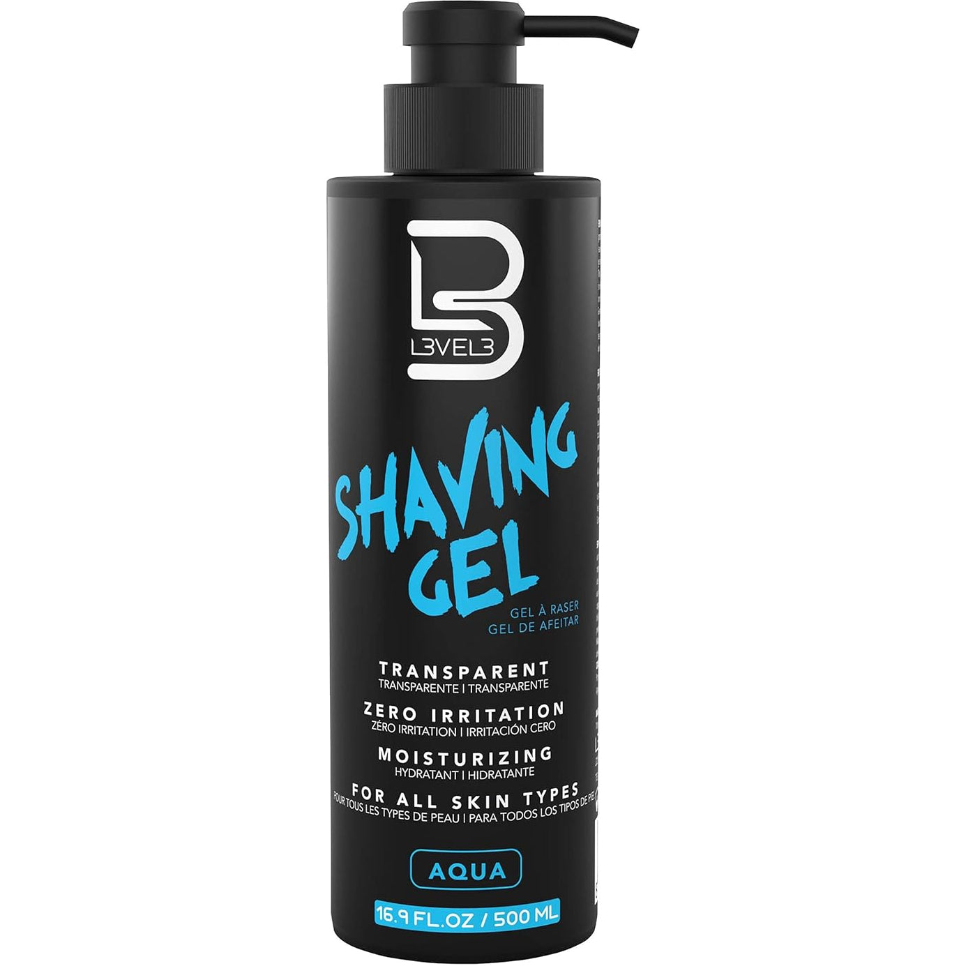 LEVEL3 SHAVING GEL AQUA 500ML
