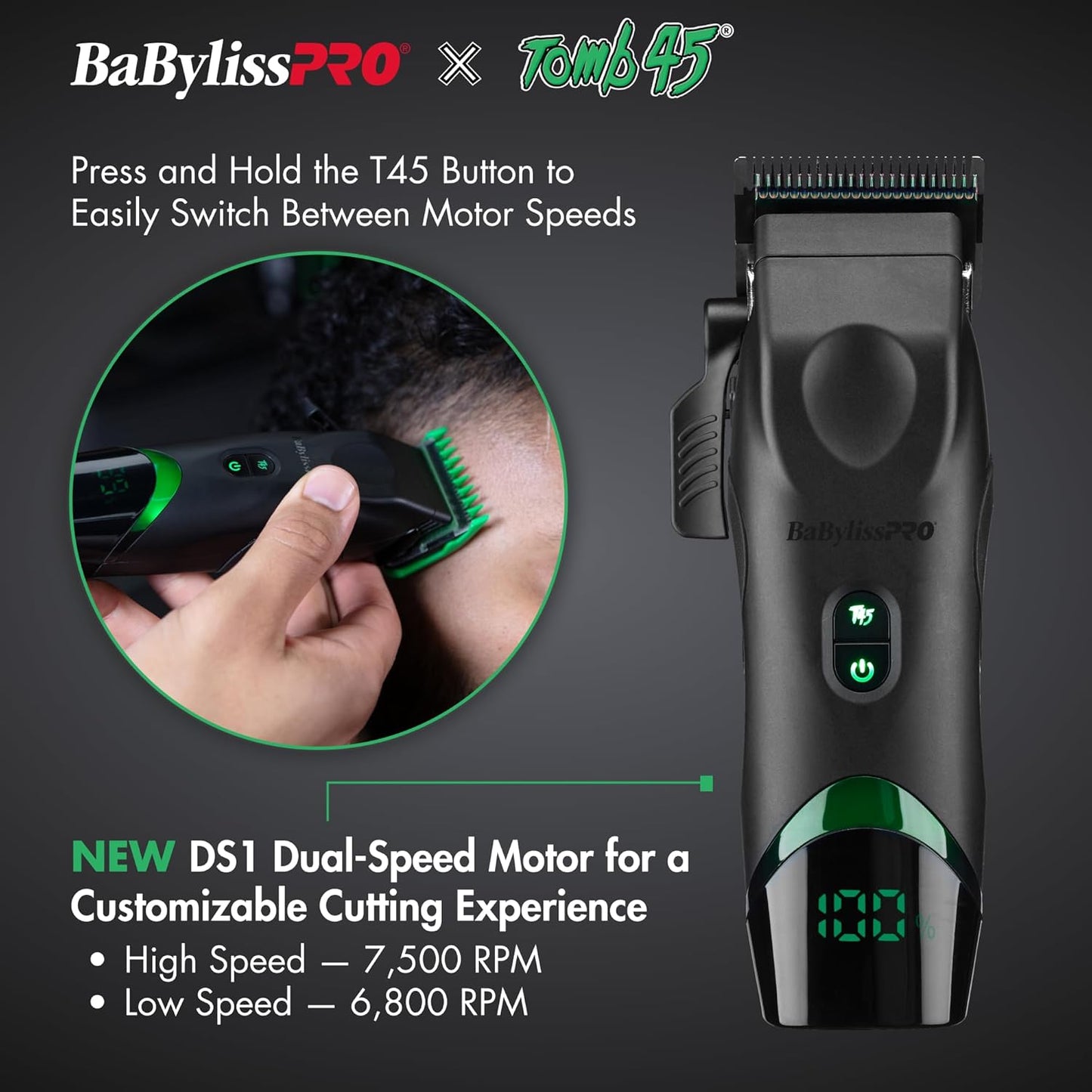 BABYLISS PRO TOMB 45 CLIPPER WIRELESS CHARGING