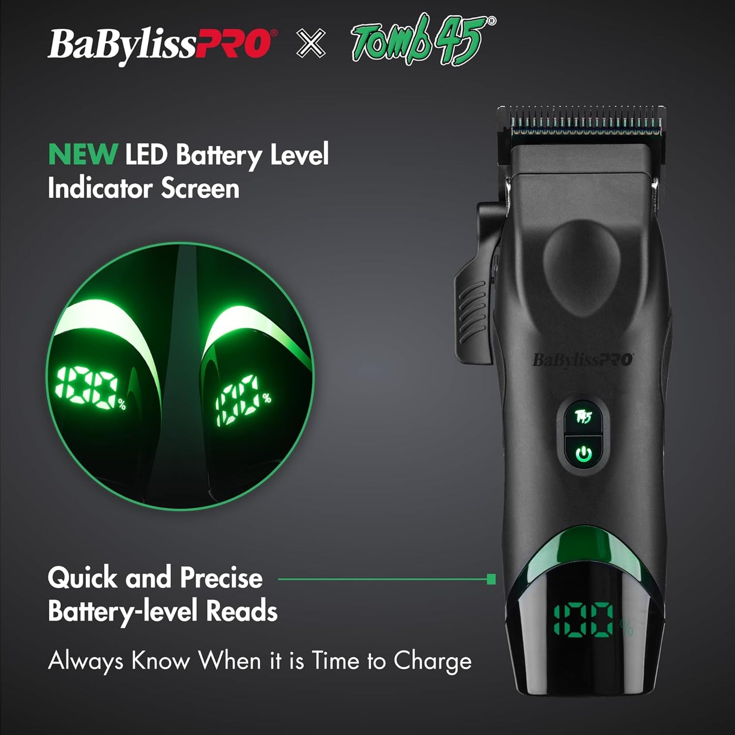 BABYLISS PRO TOMB 45 CLIPPER WIRELESS CHARGING