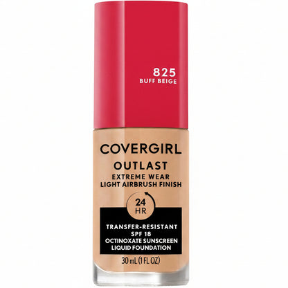 COVERGIRL OUTLAST EXTREME WEAR FOUNDATION 825 BUFF BEIGE