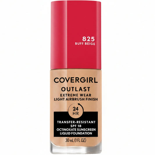 COVERGIRL OUTLAST EXTREME WEAR FOUNDATION 825 BUFF BEIGE