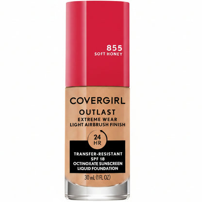 COVERGIRL OUTLAST EXTREME WEAR FOUNDATION 855 SOFT HONEY