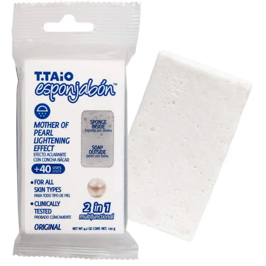 T.TAIO ESPONJABÓN EFECTO ACLARANTE CON CONCHA NÁCAR 120G