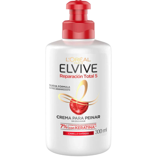 LOREAL PARIS ELVIVE REPARACIÓN TOTAL 5 CREMA PARA PEINAR 300ML