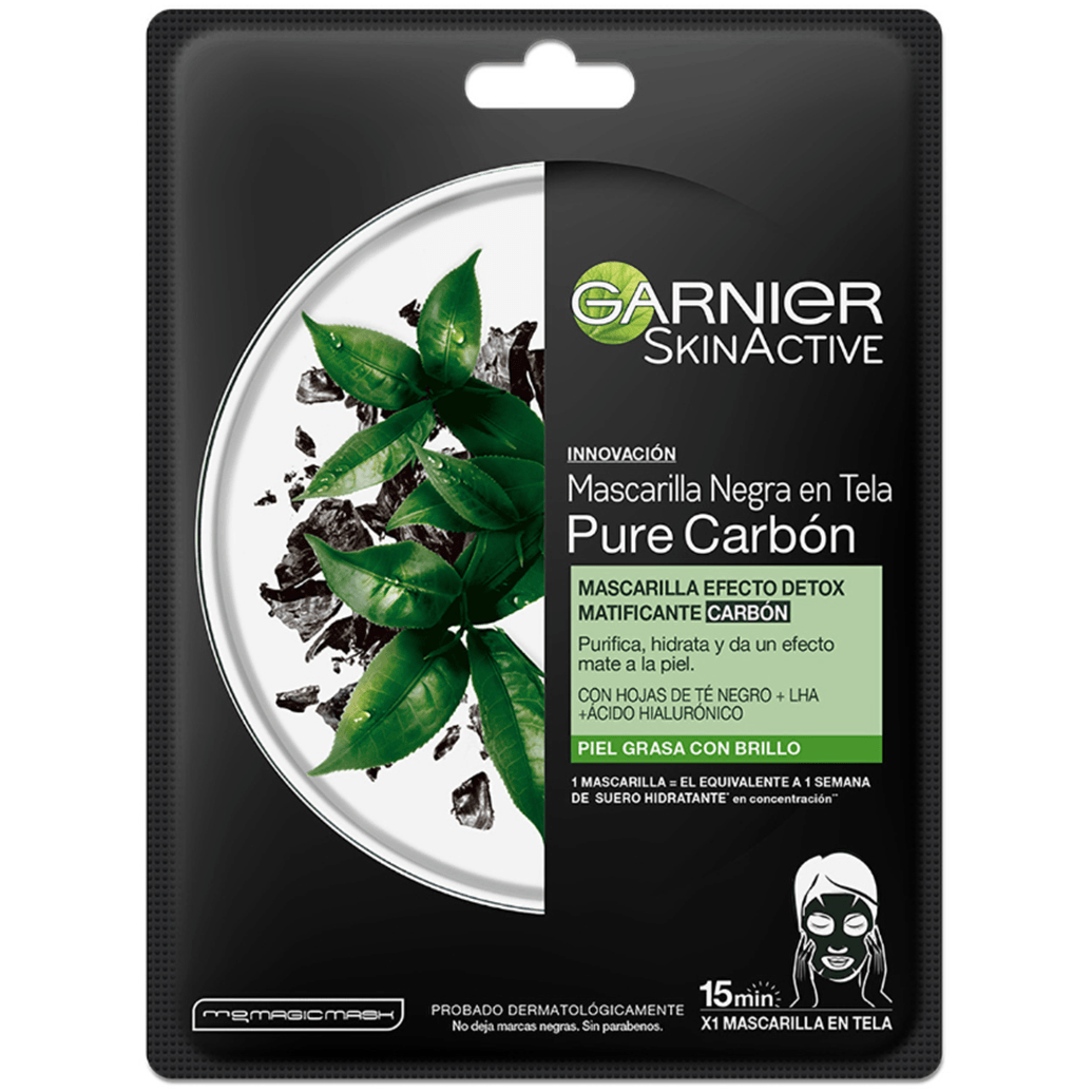 GARNIER SKIN ACTIVE PURE CARBON MASCARILLA EFECTO DETOX MATIFICANTE