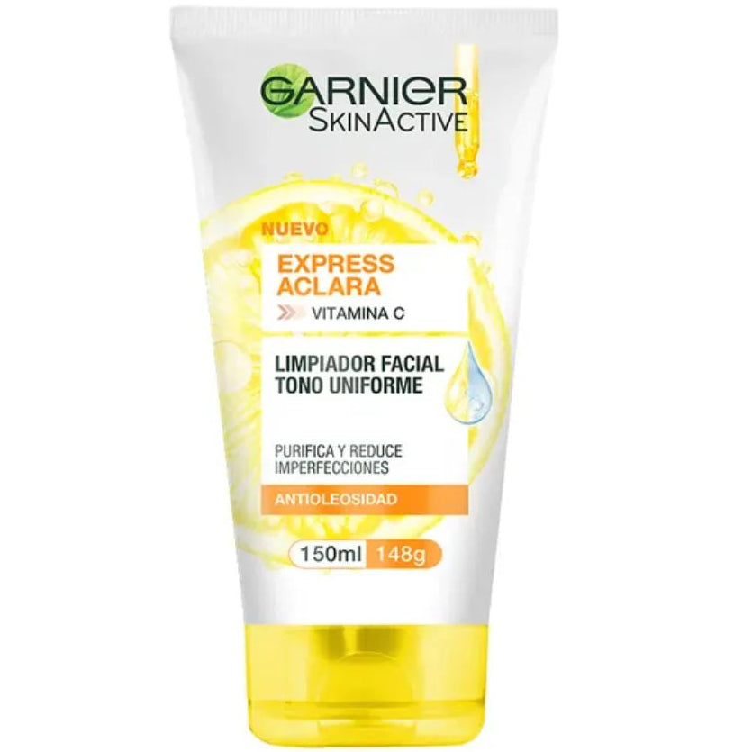 GARNIER SKIN ACTIVE EXPRESS ACLARA LIMPIADOR FACIAL V.C. 150ML