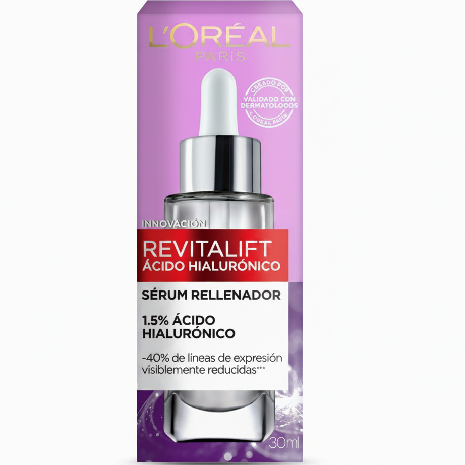LOREAL PARIS REVITALIFT ÁCIDO HIALURÓNICO SÉRUM RELLENADOR 30ML