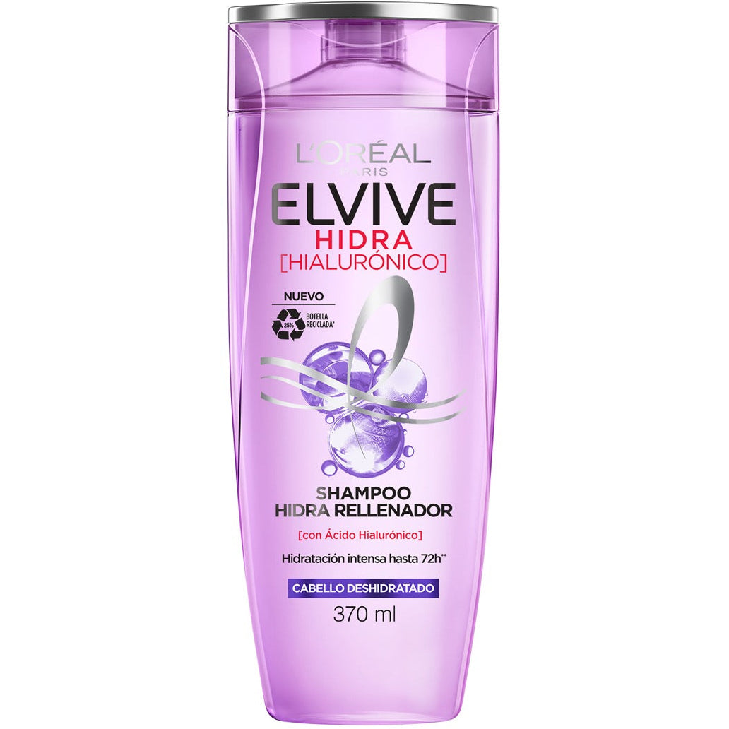 LOREAL PARIS ELVIVE HIDRA (HIALURÓNICO) CHAMPÚ 370ML