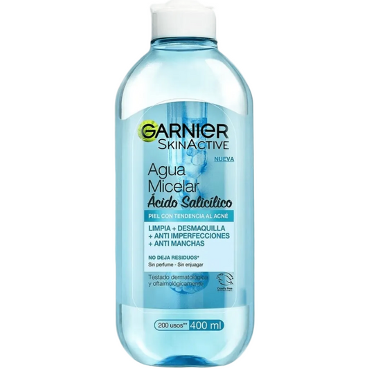 GARNIER SKIN ACTIVE AGUA MICELAR ÁCIDO SALICÍLICO 400ML