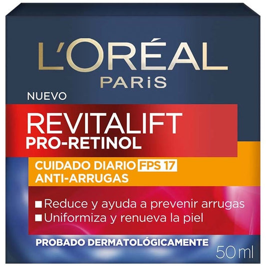 LOREAL PARIS REVITALIFT PRO-RETINOL CUIDADO DIARIO FPS 17 ANTI-ARRUGAS 50ML