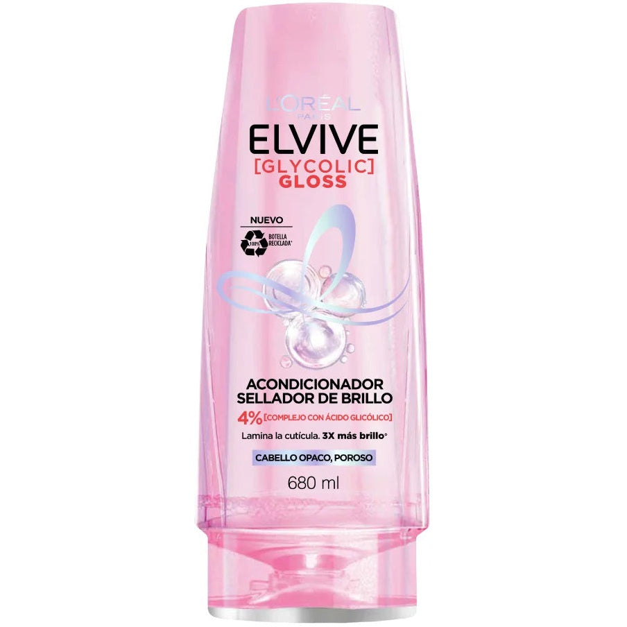 LOREAL PARIS ELVIVE GLYCOLIC GLOSS ACONDICIONADOR 680ML