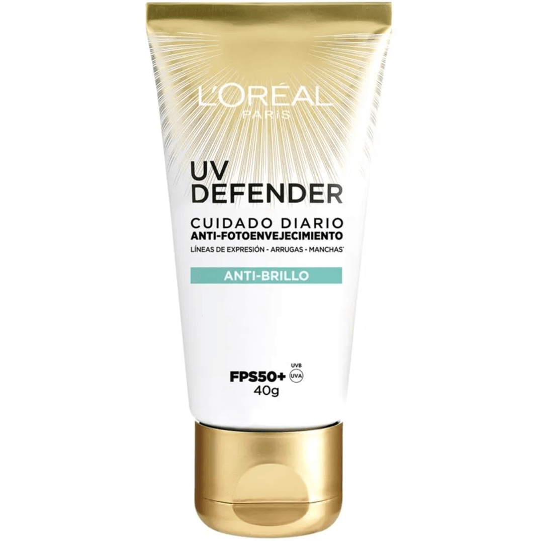 LOREAL PARIS UV DEFENDER CUIDADO DIARIO ANTI-BRILLO FPS50+ 40G