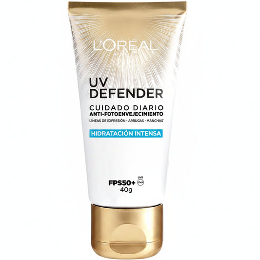 LOREAL PARIS UV DEFENDER CUIDADO DIARIO HIDRATACIÓN INTENSA FPS50+ 40G