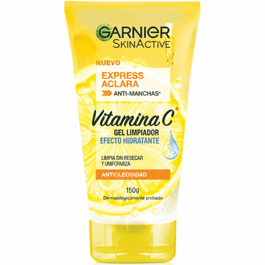 GARNIER SKIN ACTIVE EXPRESS ACLARA ANTIMANCHAS GEL LIMPIADOR 150G