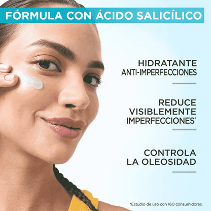 GARNIER SALICÍLICO TOQUE SECO HIDRATANTE ANTI IMPERFECCIONES 85G