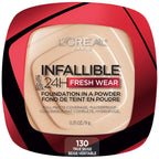 LOREAL PARIS INFALLIBLE 24H FRESH WEAR FOUNDATION IN POWDER 130 TRUE BEIGE