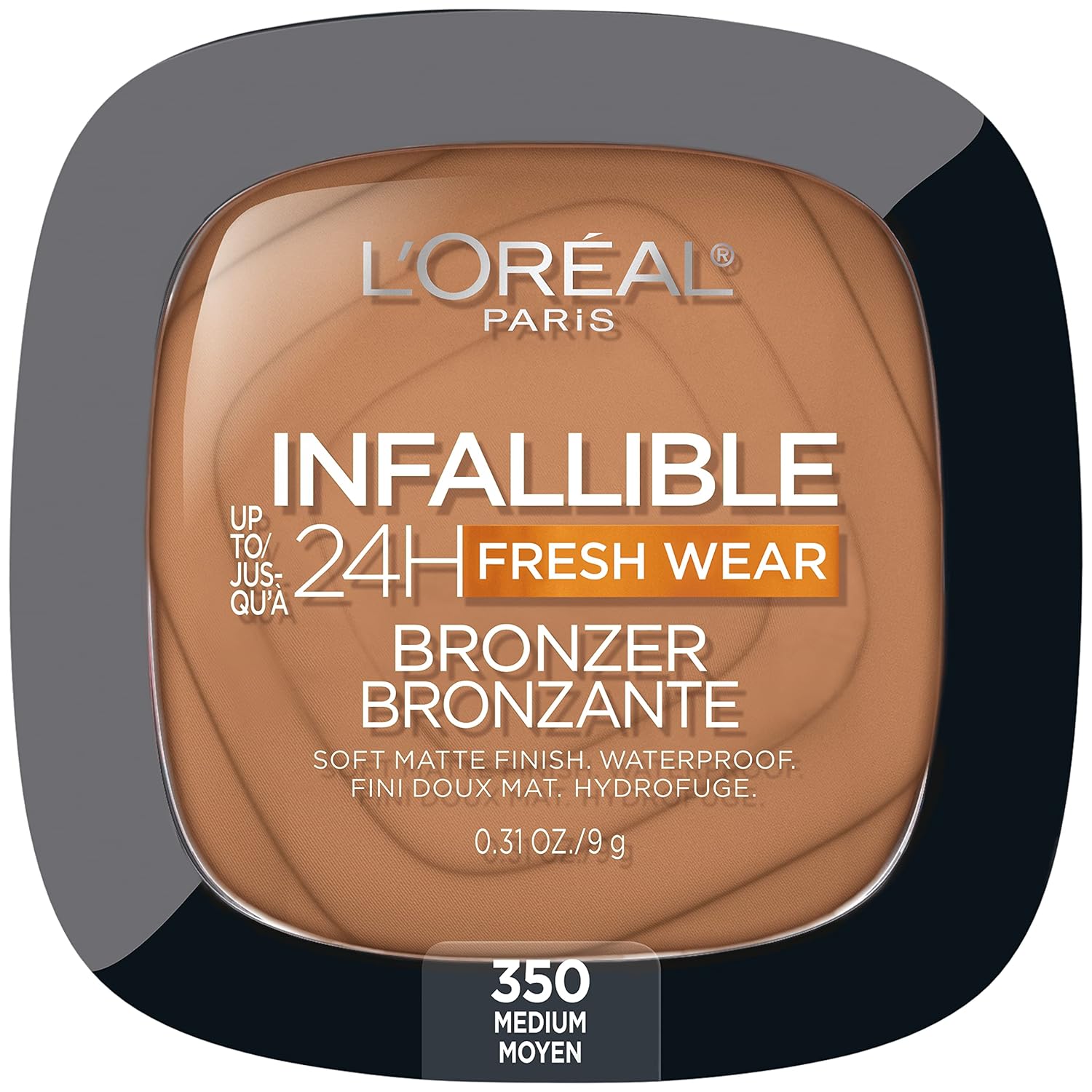LOREAL PARIS INFALLIBLE 24H FRESH WEAR BRONZER 350 MEDIUM