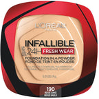 LOREAL PARIS INFALLIBLE 24H FRESH WEAR FOUNDATION IN POWDER 190 BEIGE SAND