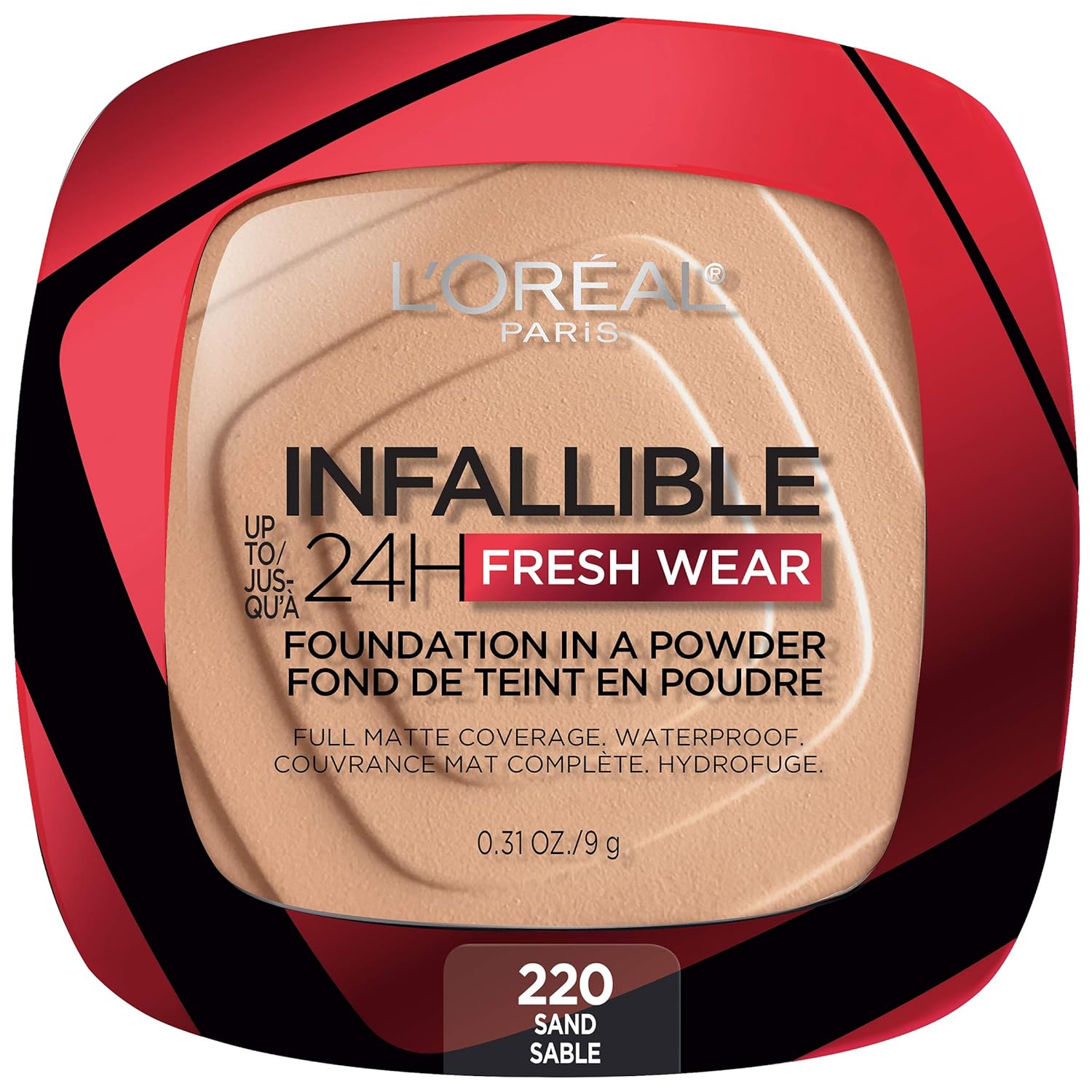 LOREAL PARIS INFALLIBLE 24H FRESH WEAR FOUNDATION IN POWDER 220 SAND